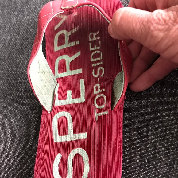 Sperry Top-Sider Topsail Pink Flip Flop Thongs Beach Sandals Women's Size 5 M - Picture 6 of 9